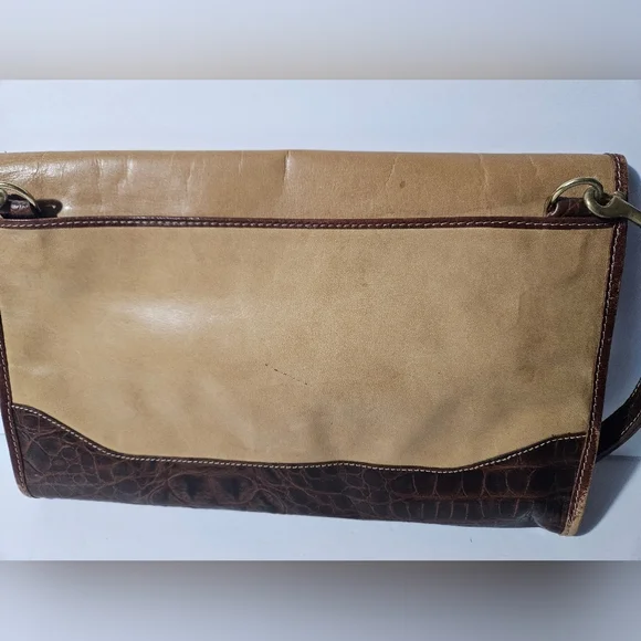 Vintage Brahmin Leather Satchel Bag - Picture 4 of 14